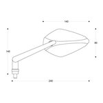 Barracuda X-VERSION B-LUX spiegels