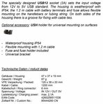 BAAS USB aansluiting/socket 2A 12V - 5V