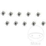 Snelsluiter Set 19mm D-Ring Zilver