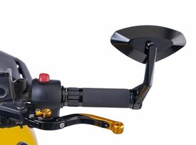 Puig Stuureind spiegel model Hi-Tech IV zwart (Per stuk)