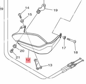 Yamaha XT1200Z handkap 23P-26141-00