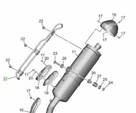 Originele uitlaatbeschermer T&eacute;n&eacute;r&eacute; 700