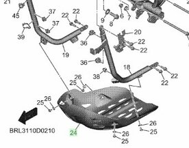 Yamaha Beschermplaat T&eacute;n&eacute;r&eacute; 700