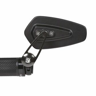Stuureindspiegel model Remix zwart chaft