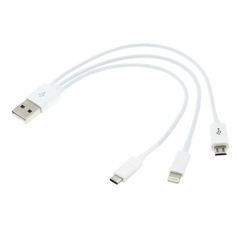 CHAFT USB laadkabel 3 in 1