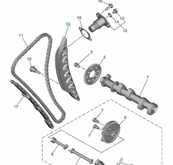 CP2 Nokkenas Kettinggeleider 2 1WS-12252-00
