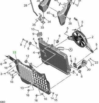 Beschermer radiateur BRL-12498-00