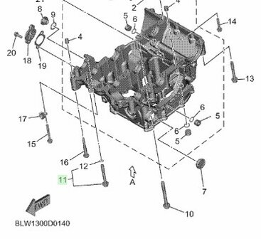 Yamaha Blokbout 1WS-15156-00