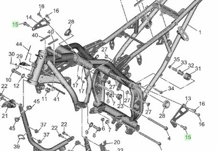 Tenere 700 Blokbout Boven 90110-10012