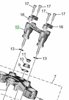 Tenere 700 Stuurbevestiging BAG-F3442-00