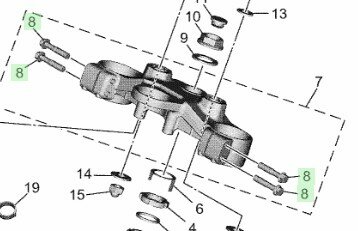 Yamaha Bout Kroonplaat 90105-08134