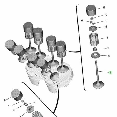 Yamaha CP2 Inlaatklep BLW-12111-00