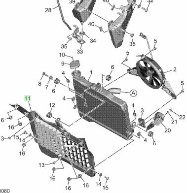 Beschermer radiateur BRL-12498-00