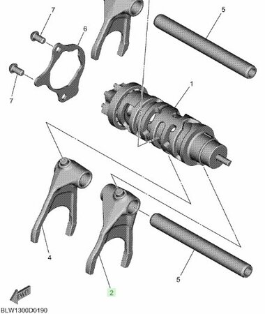 CP2 Schakelvork 1 1WS-18511-00