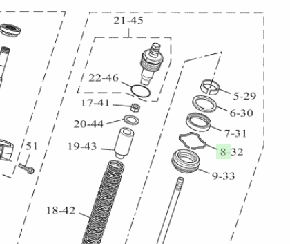 Yamaha Dust Seal Snap Ring