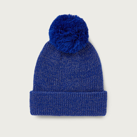 Paddock Blue Essentials Pompom muts voor volwassenen