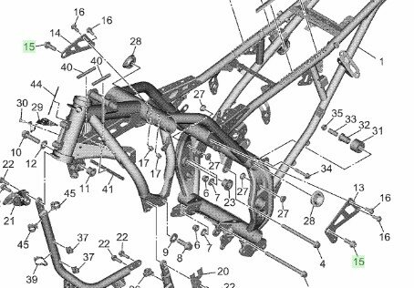 Tenere 700 Blokbout Boven 90110-10012
