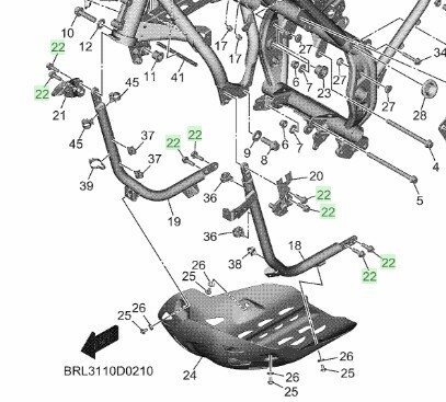 Yamaha Framebout 90105-08274