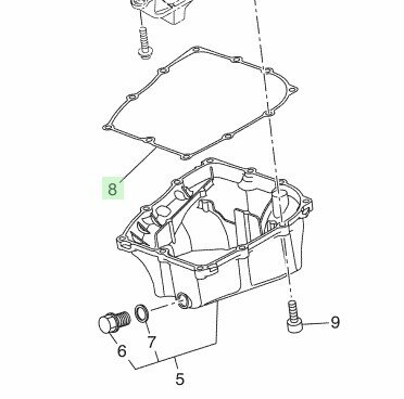 Yamaha Carterpan Pakking BU3-E3414-00