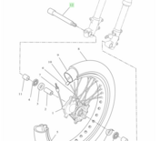 Voorwiel as origineel Tenere 700 BW3-25181-00