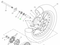 Origineel achterwiel lager Ténéré 700 93306-254Y7