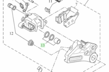 Remklauw revisie set achter Yamaha BW3-F5802-10