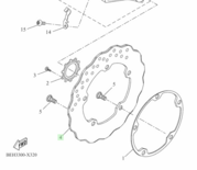 Yamaha Tenere remschijf achterzijde BW3-2582W-01