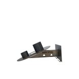 Gray steel X5 helmet & gear wall mount Gun Metal