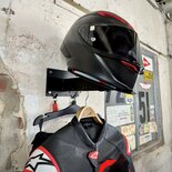 Gray steel X5 helmet & gear wall mount Matt Black