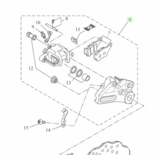 Remklauw achter Tenere BW3-F580W-01