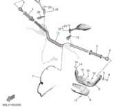 Yamaha Tenere stuur BRL-26111-00 (nieuw)