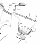 Yamaha Tenere stuurgewicht D08-F6246-01