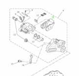 Yamaha Remblokken achter Tenere BW3-F5806-00