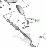 YAMAHA TENERE 700 '25+ spiegel Rechts Origineel