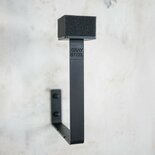 Gray steel X3 helmet & gear wall mount Matt Black